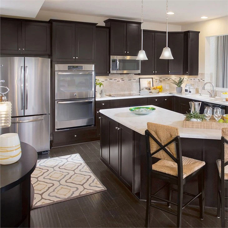 Small Kitchen Espresso Cabinets
